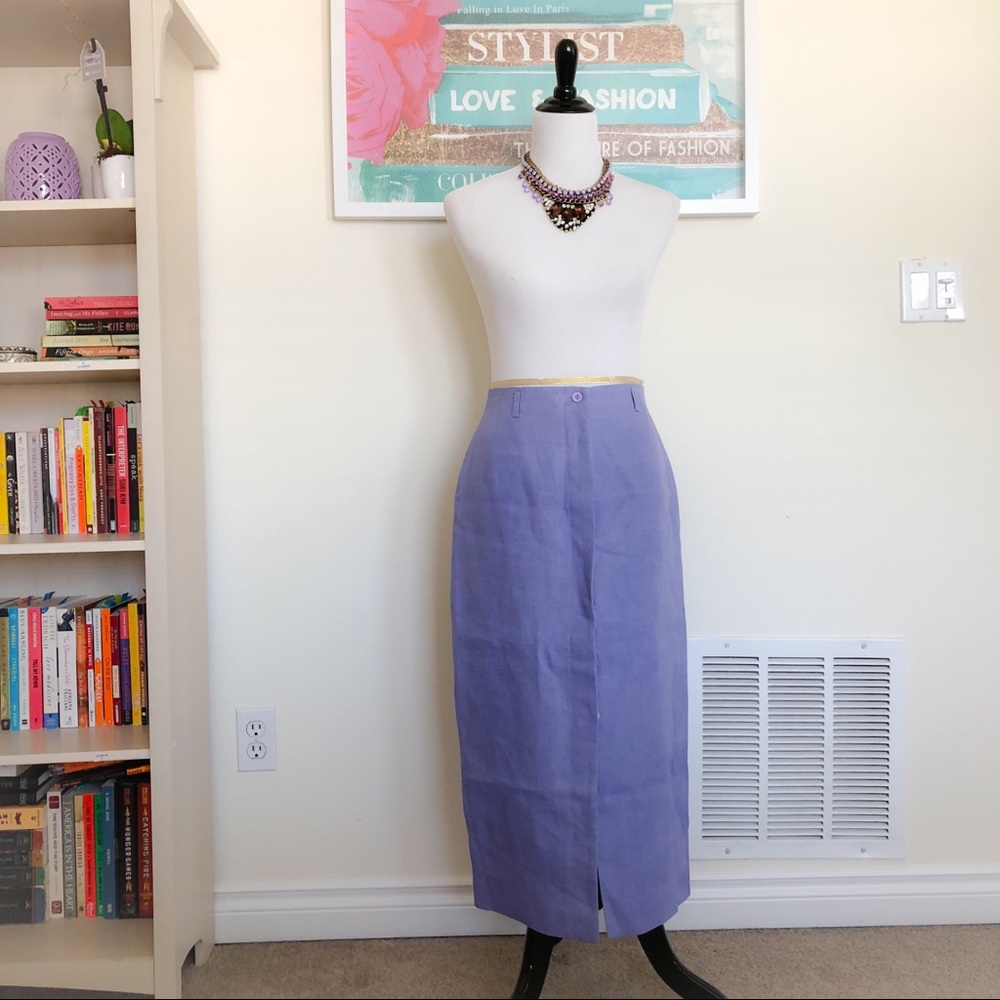 Talbots Midi Skirt with Buttons